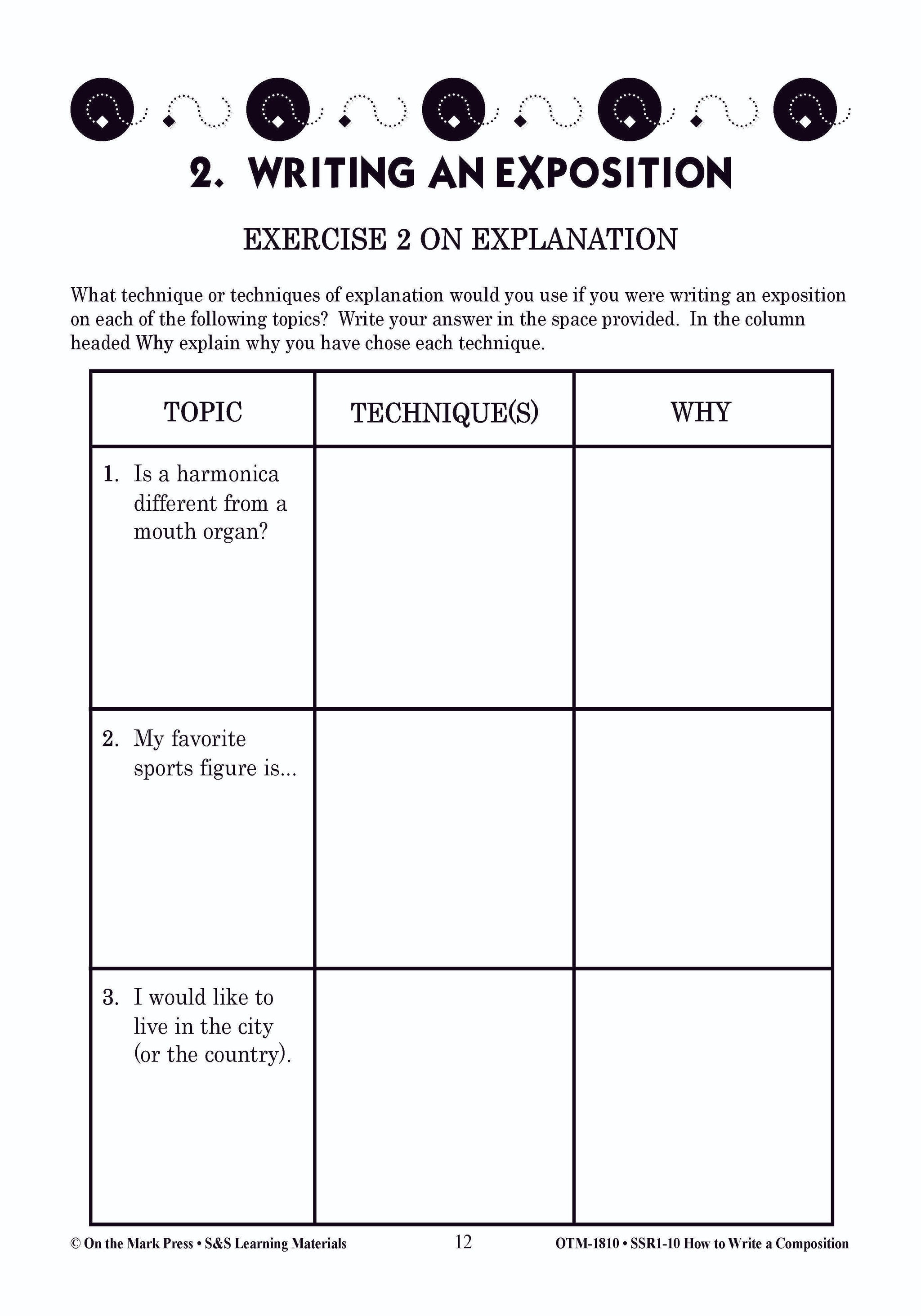 How to Write a Composition Grades 6-10