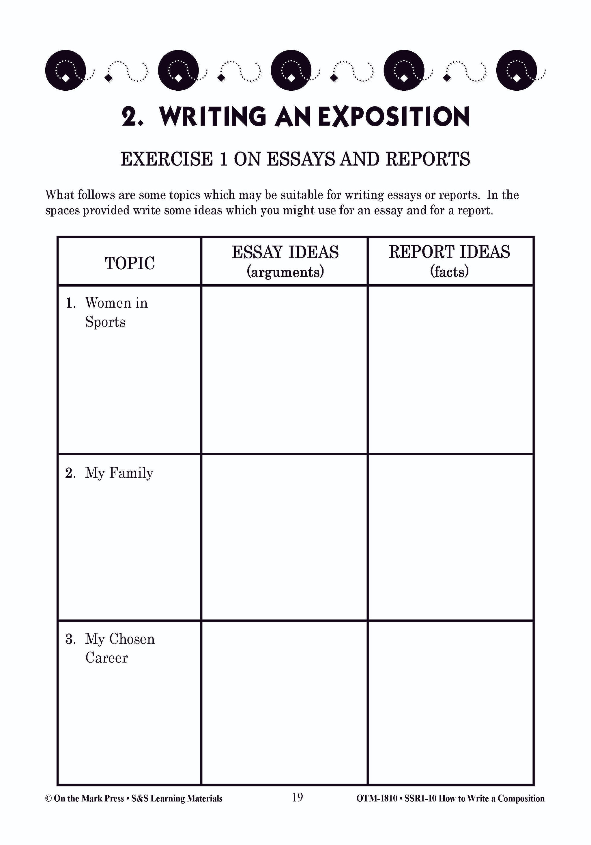 How to Write a Composition Grades 6-10