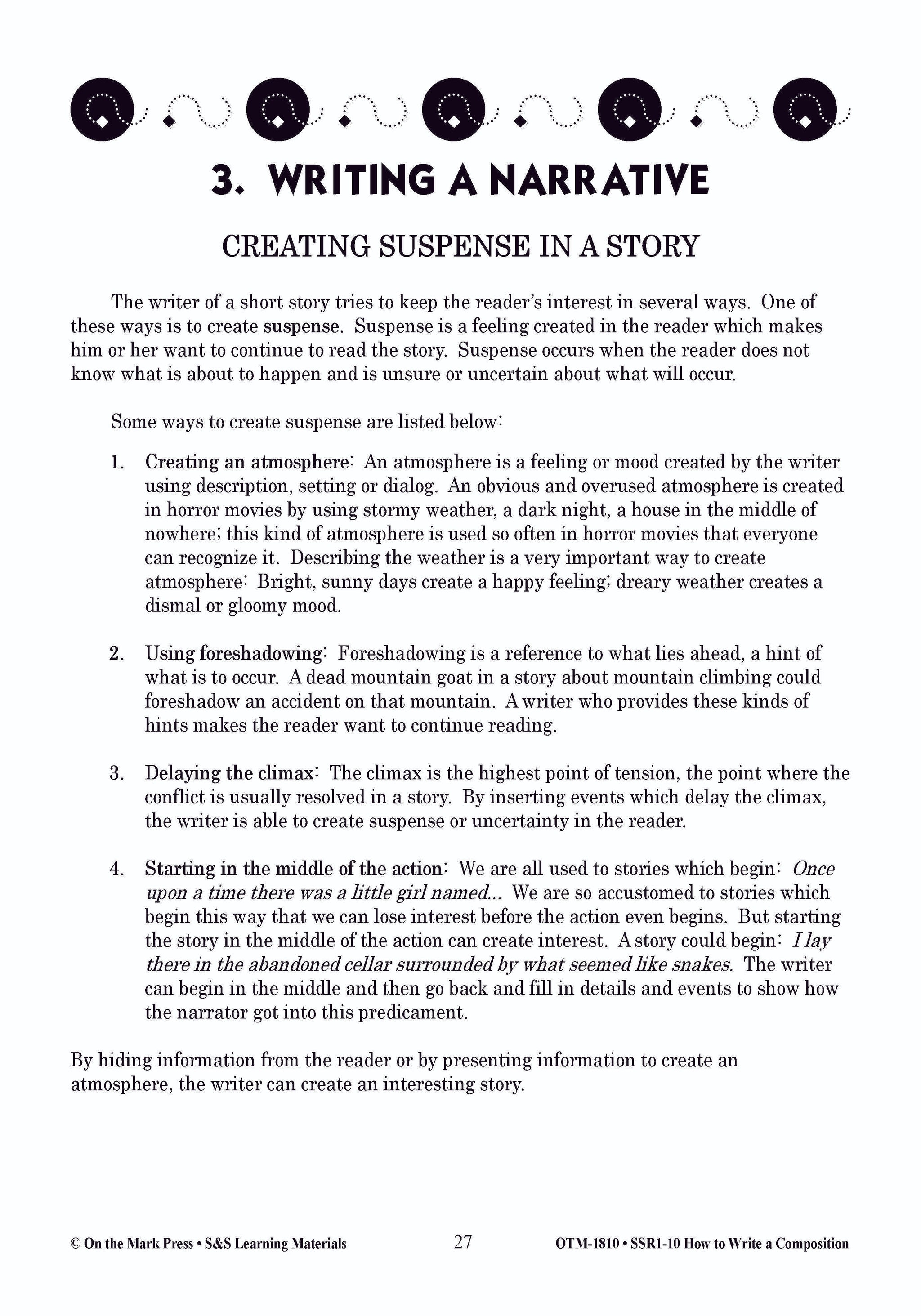 How to Write a Composition Grades 6-10