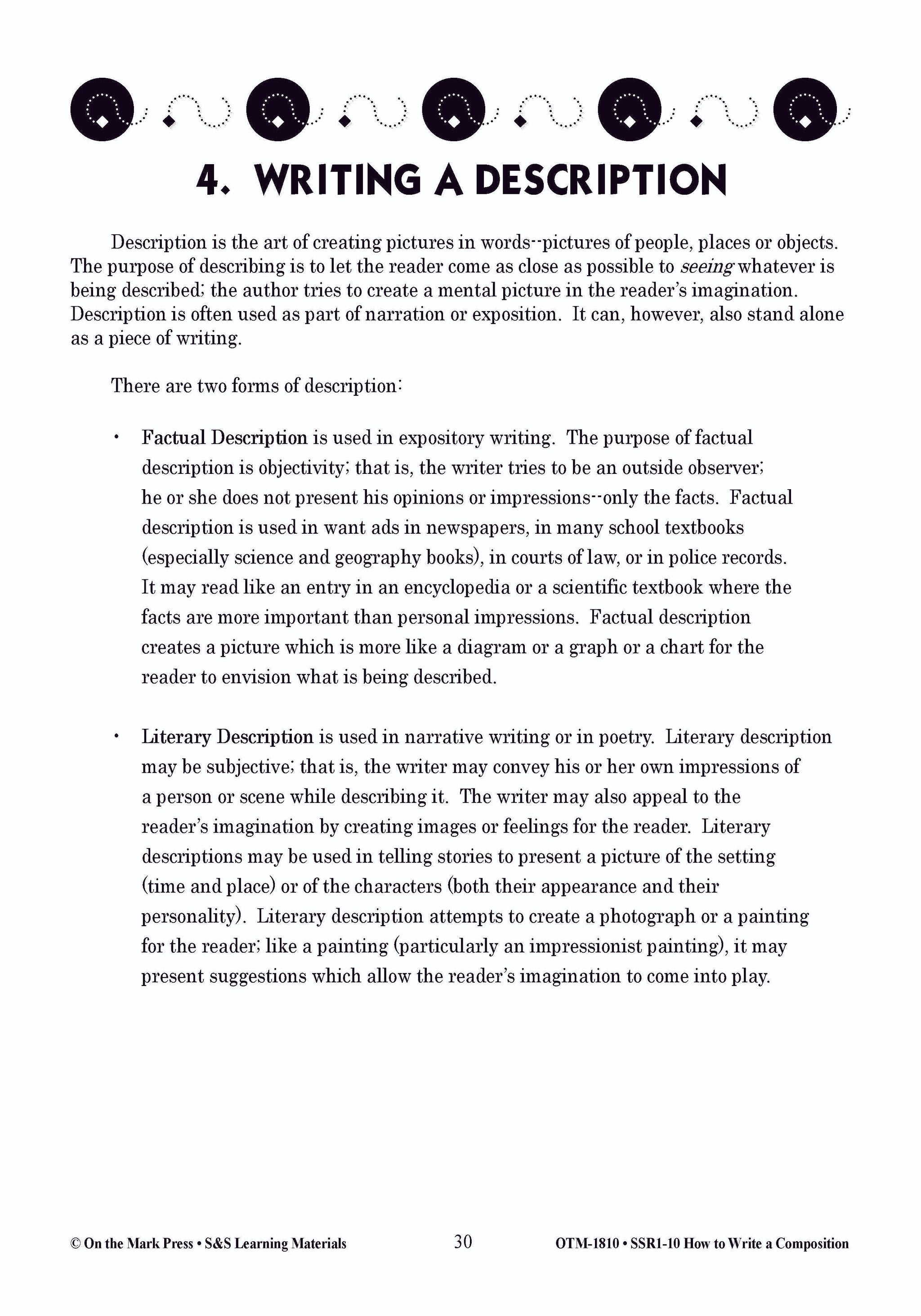 How to Write a Composition Grades 6-10