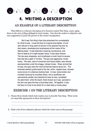 How to Write a Composition Grades 6-10