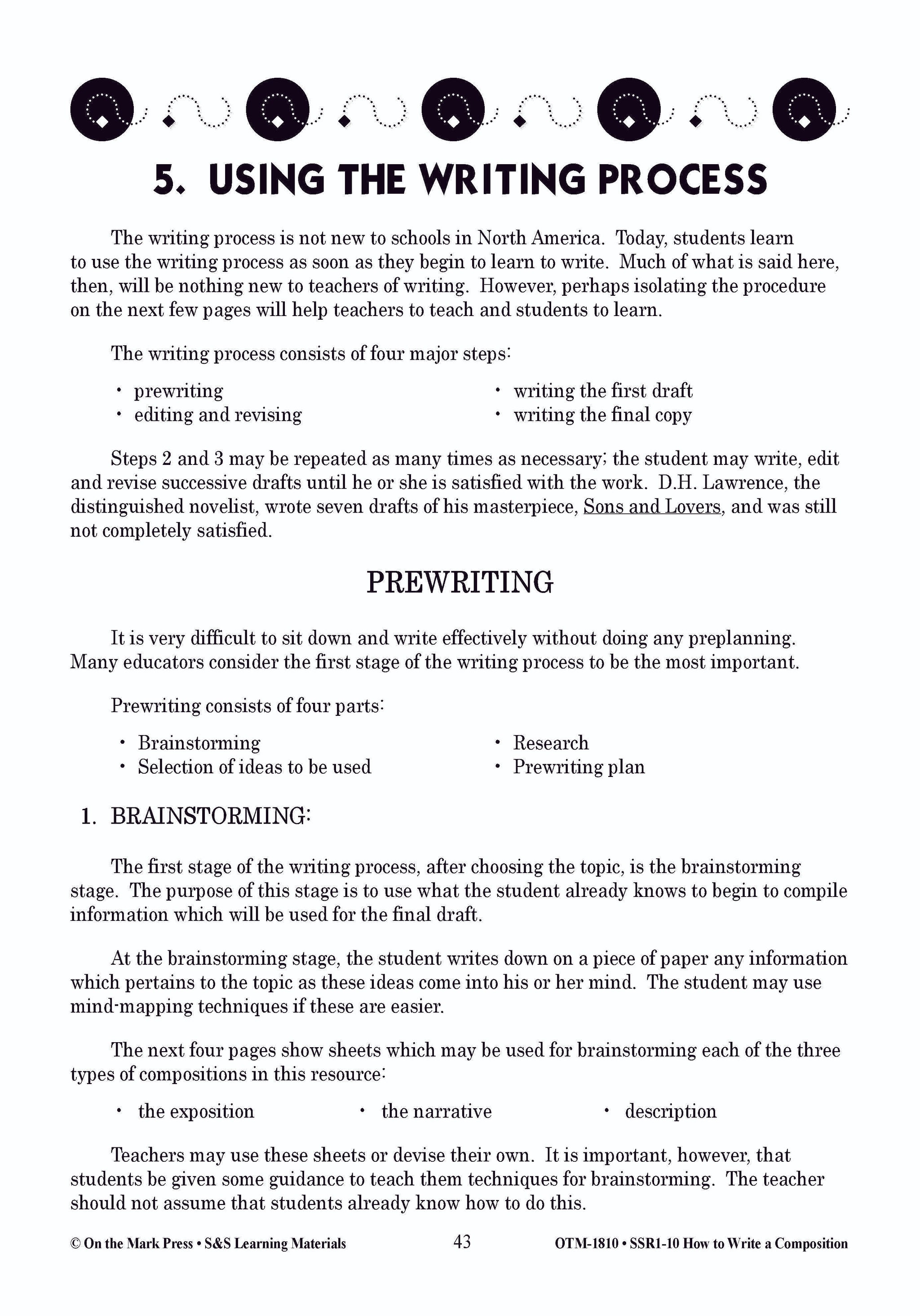 How to Write a Composition Grades 6-10