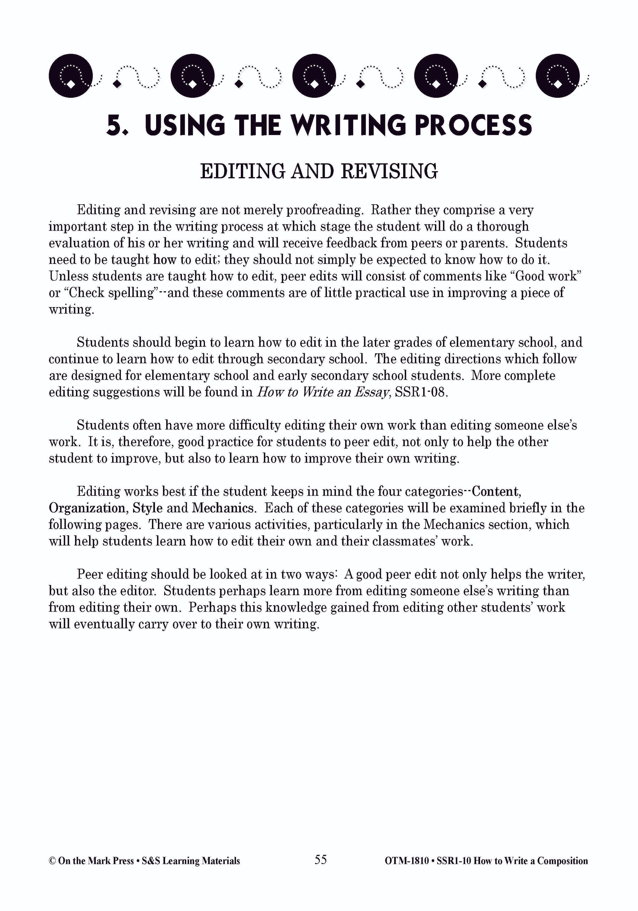 How to Write a Composition Grades 6-10