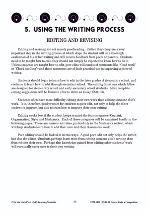 How to Write a Composition Grades 6-10