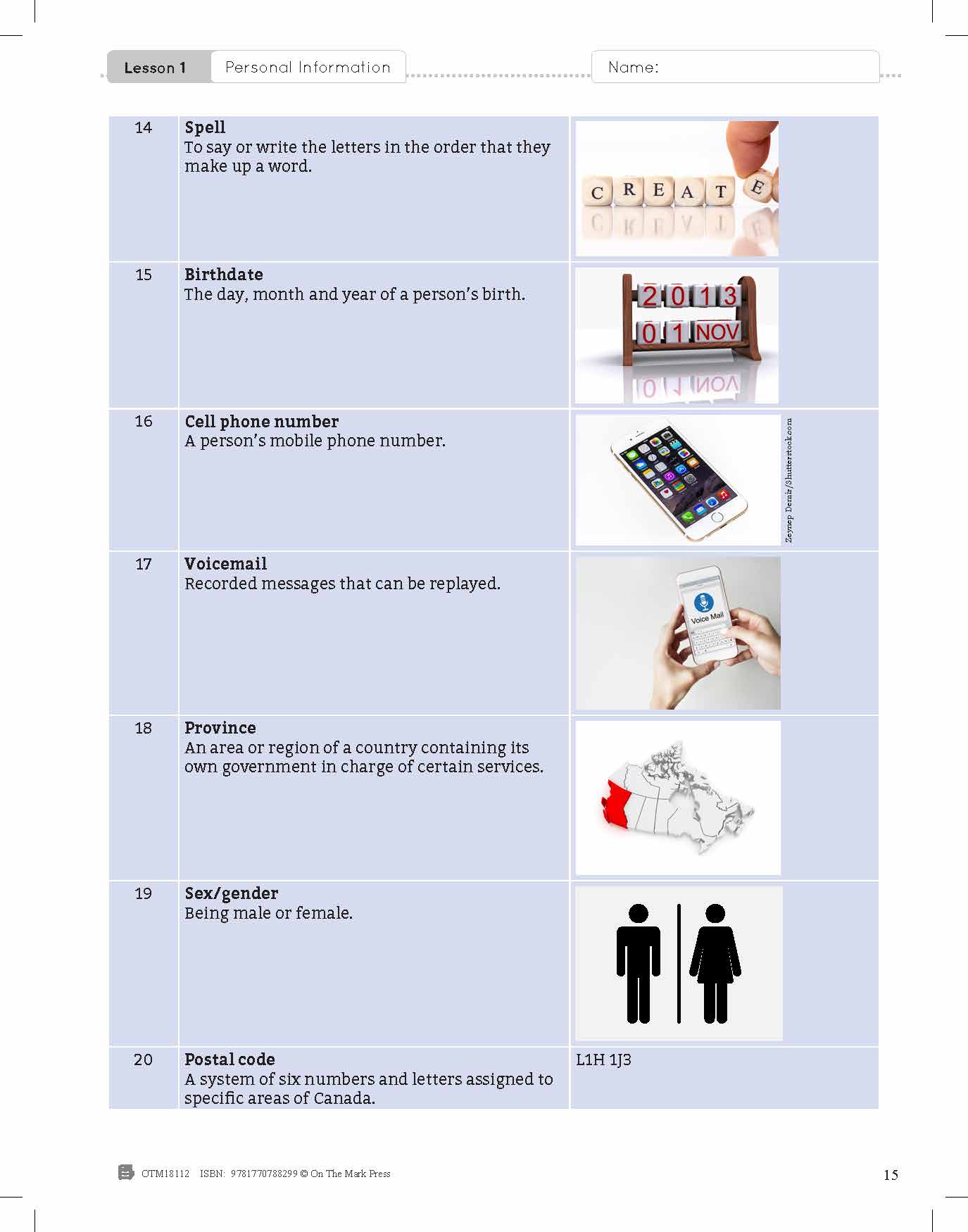 ESL - Vocabulary Development for Beginner Students