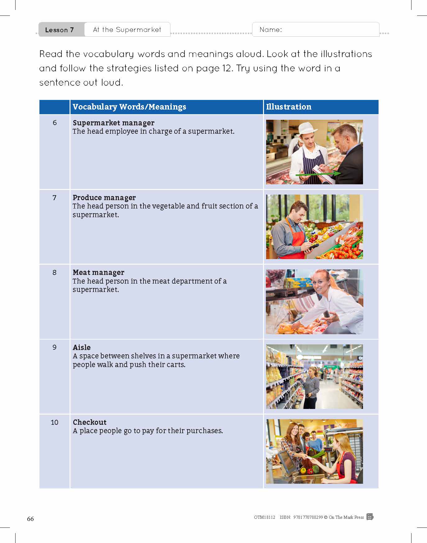 ESL - Vocabulary Development for Beginner Students