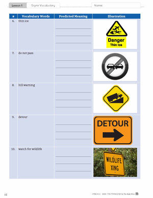 ESL - Vocabulary Development for Intermediate Students