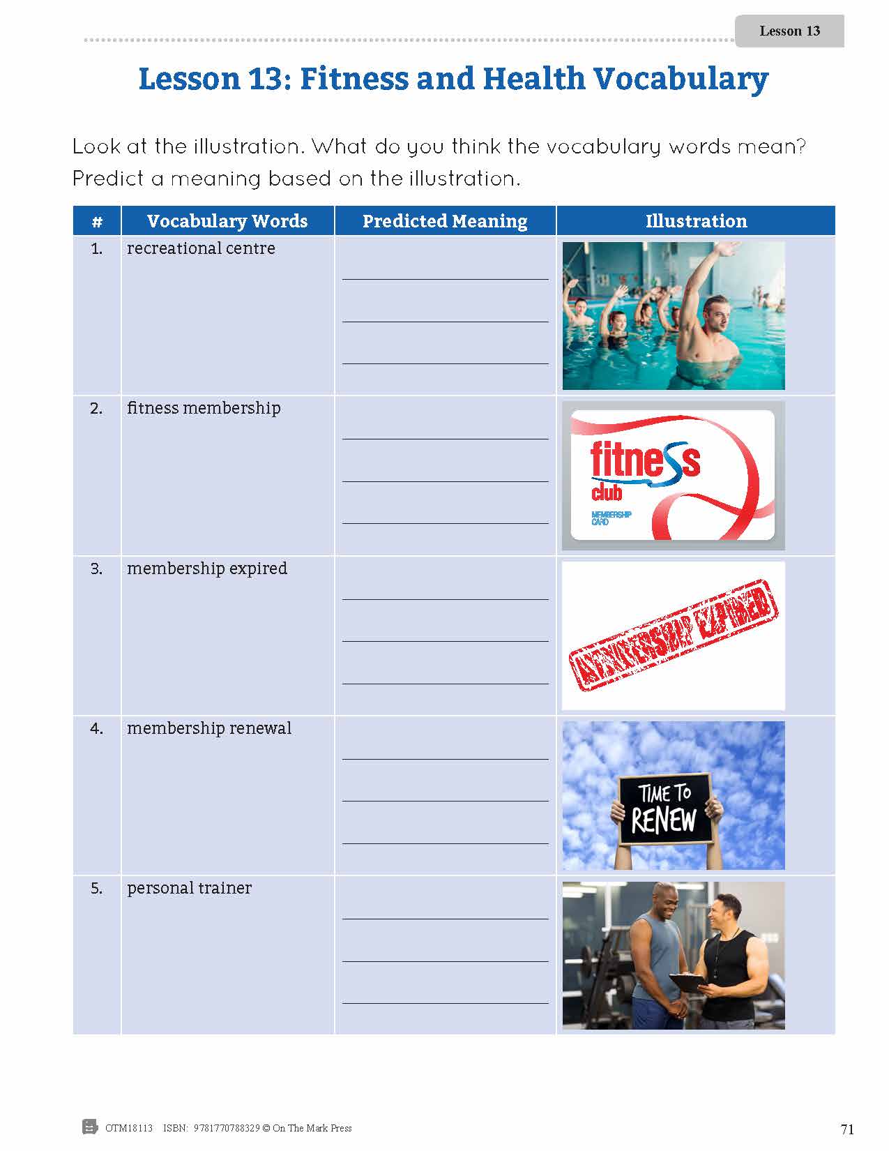 ESL - Vocabulary Development for Intermediate Students