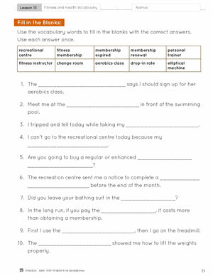 ESL - Vocabulary Development for Intermediate Students