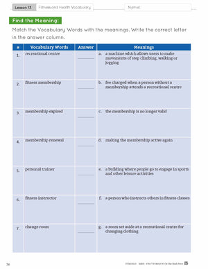 ESL - Vocabulary Development for Intermediate Students