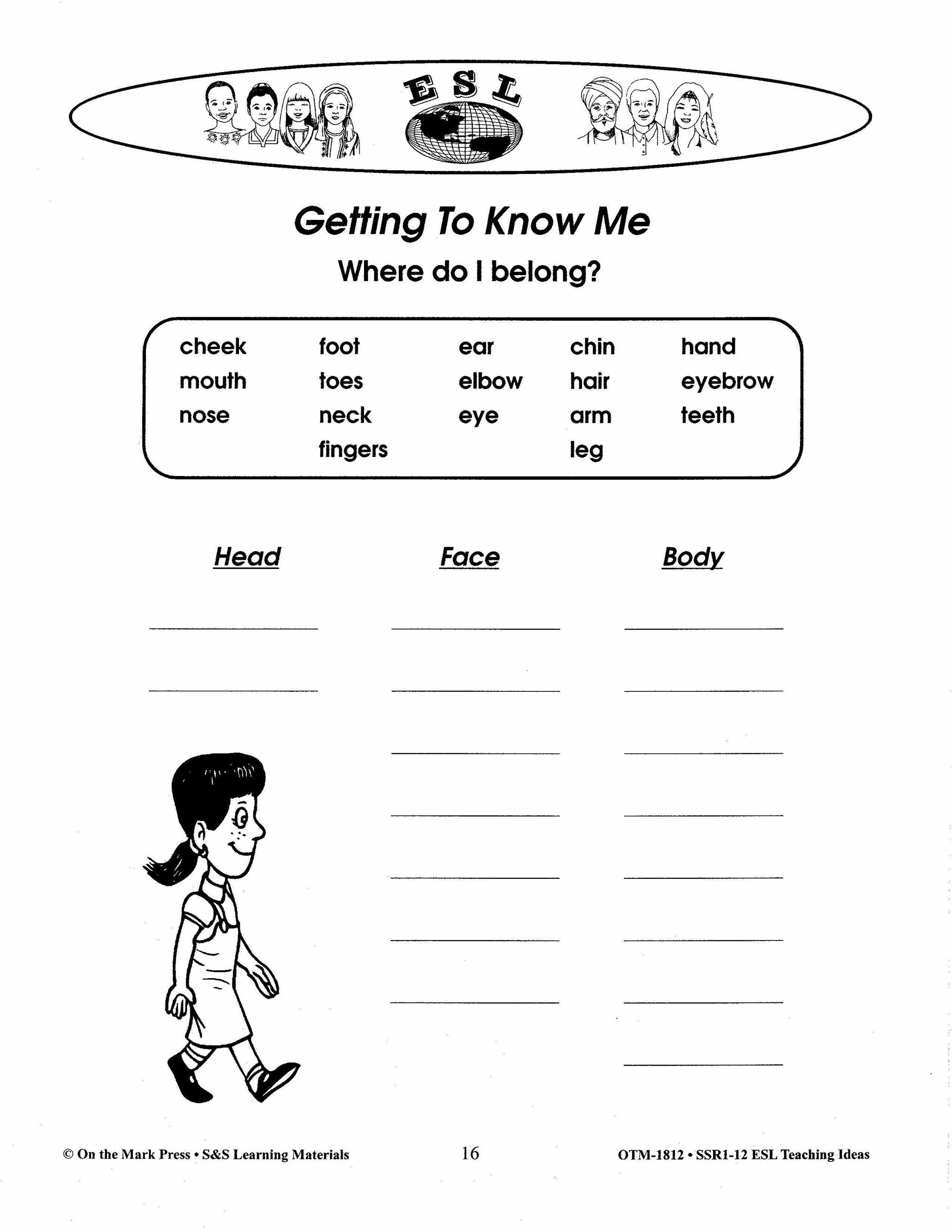 ESL Teaching Ideas Grades Kindergarten to Grade 8