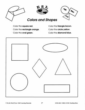 ESL Teaching Ideas Grades Kindergarten to Grade 8