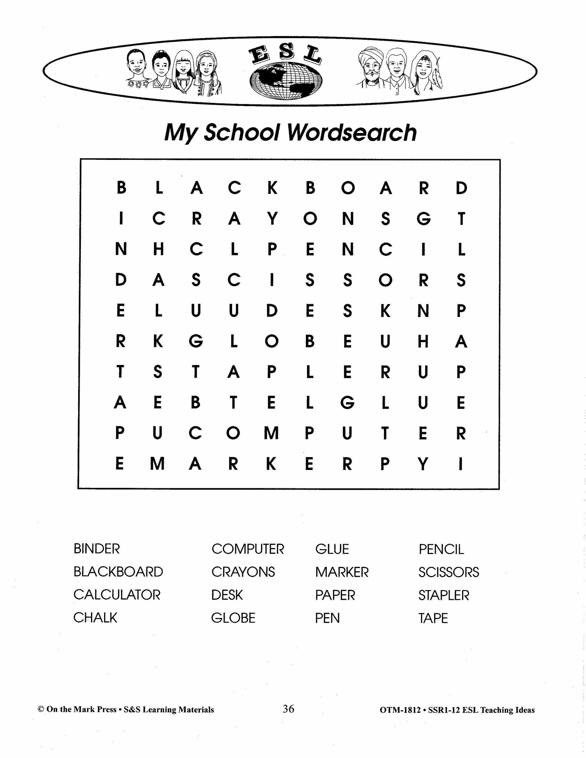 ESL Teaching Ideas Grades Kindergarten to Grade 8