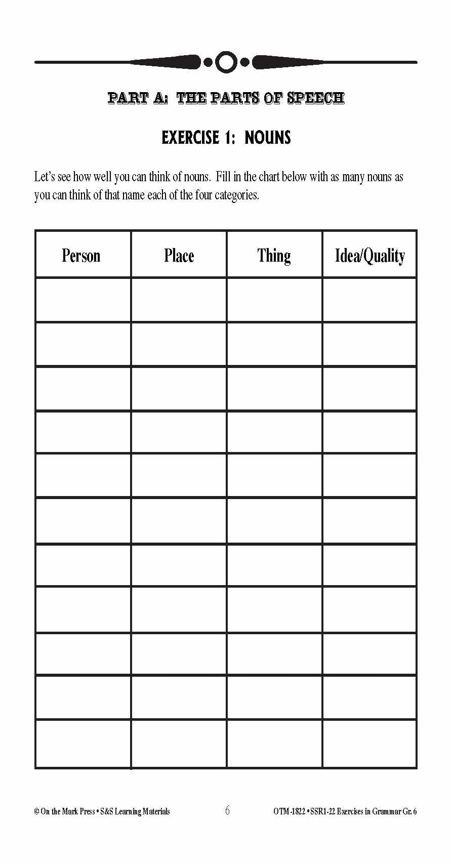 Exercises in Grammar Grade 6