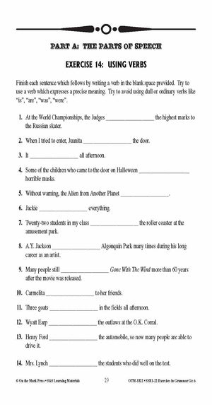 Exercises in Grammar Grade 6