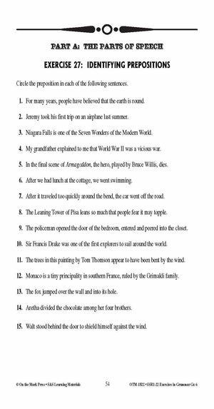 Exercises in Grammar Grade 6