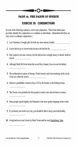 Exercises in Grammar Grade 6