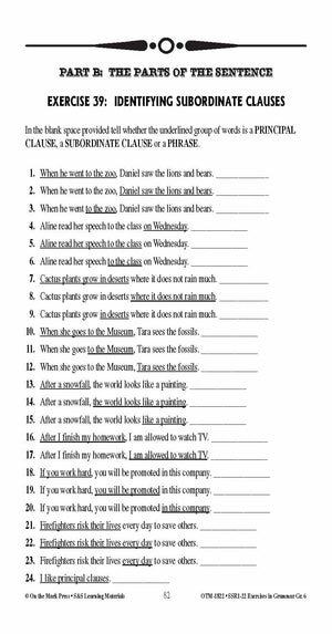 Exercises in Grammar Grade 6