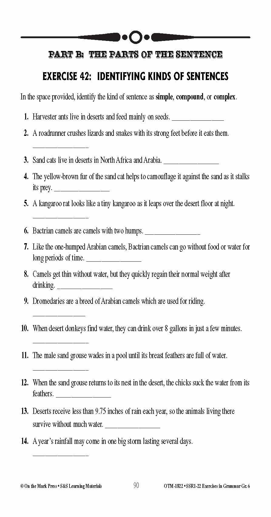 Exercises in Grammar Grade 6