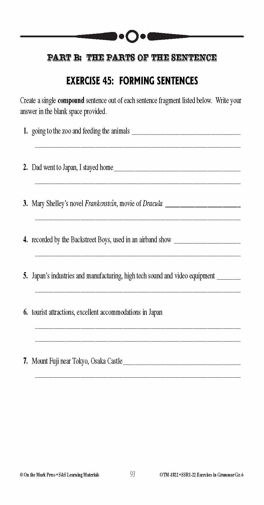Exercises in Grammar Grade 6
