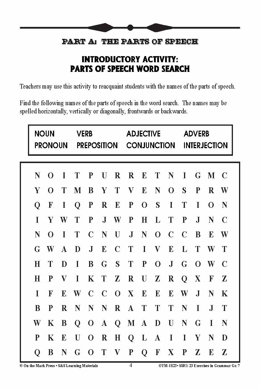 Exercises in Grammar Grade 7