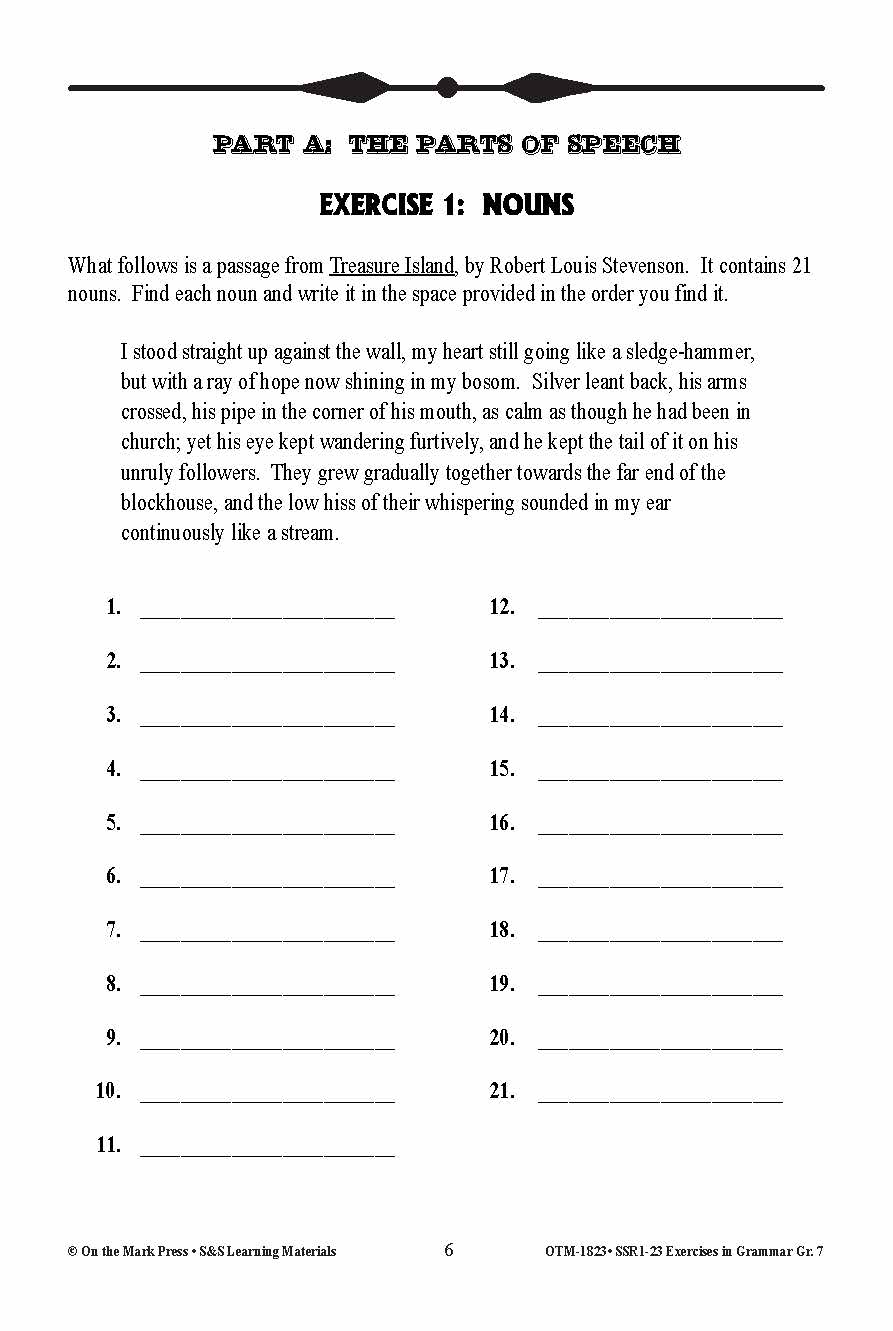 Exercises in Grammar Grade 7