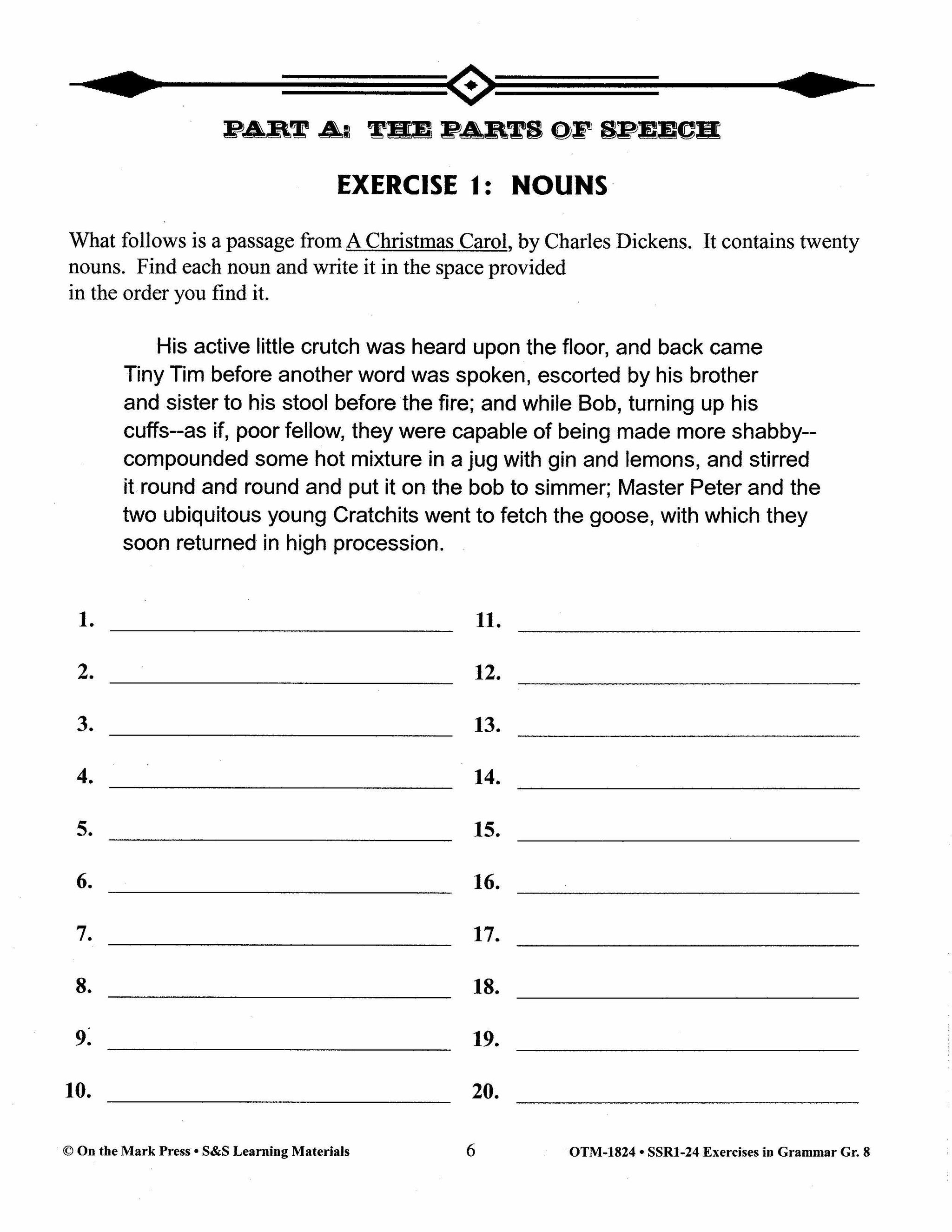 Exercises in Grammar Grade 8