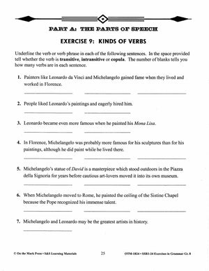 Exercises in Grammar Grade 8