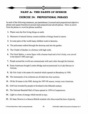 Exercises in Grammar Grade 8