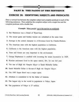 Exercises in Grammar Grade 8