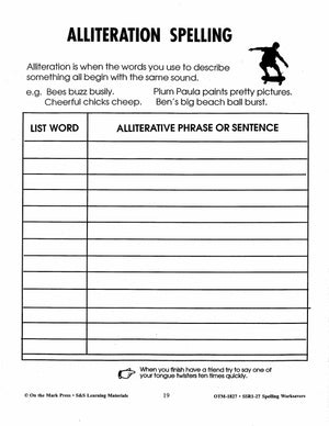 Spelling Worksavers #1 Grades 3-5