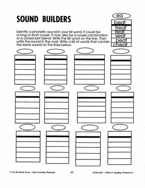 Spelling Worksavers #1 Grades 3-5
