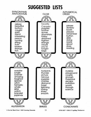 Spelling Worksavers #1 Grades 3-5