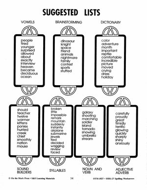 Spelling Worksavers #1 Grades 3-5