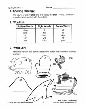 Spelling Grade 2 Worksheets - 36 Weeks - A FULL YEAR!