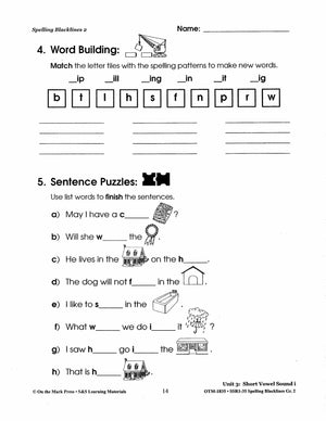 Spelling Grade 2 Worksheets - 36 Weeks - A FULL YEAR!