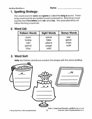 Spelling Grade 2 Worksheets - 36 Weeks - A FULL YEAR!