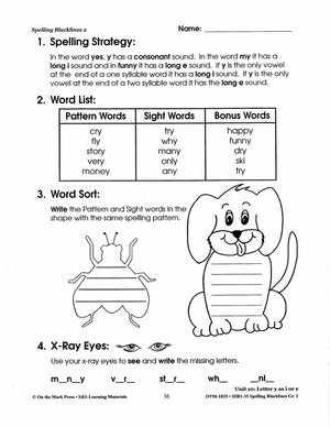 Spelling Grade 2 Worksheets - 36 Weeks - A FULL YEAR!