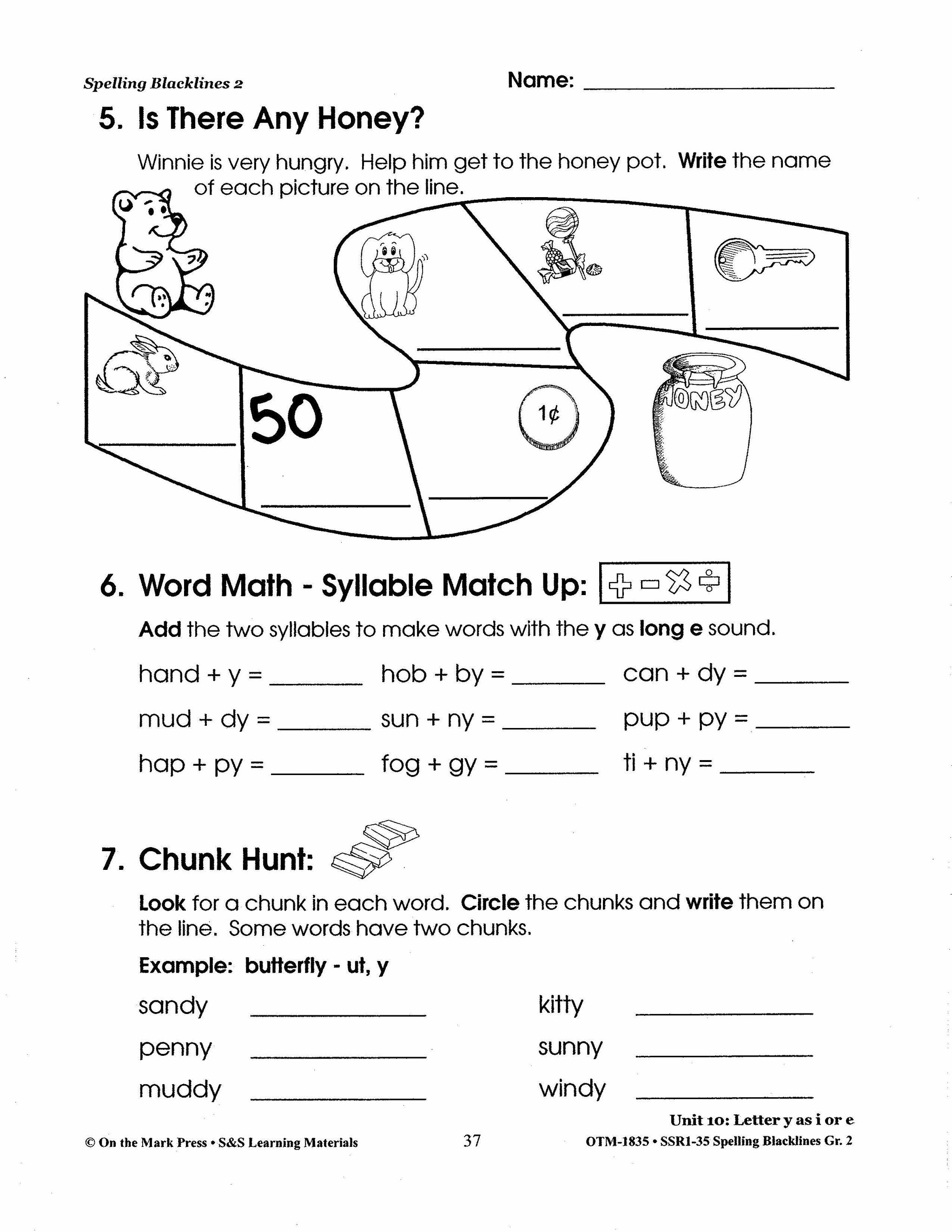 Spelling Grade 2 Worksheets - 36 Weeks - A FULL YEAR!