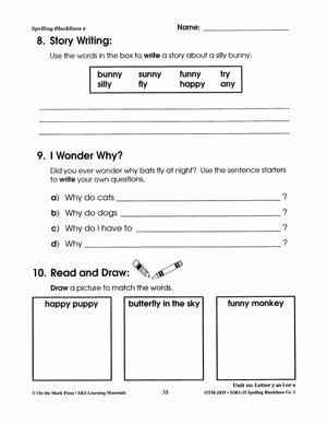 Spelling Grade 2 Worksheets - 36 Weeks - A FULL YEAR!