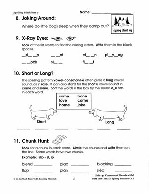 Spelling Grade 2 Worksheets - 36 Weeks - A FULL YEAR!