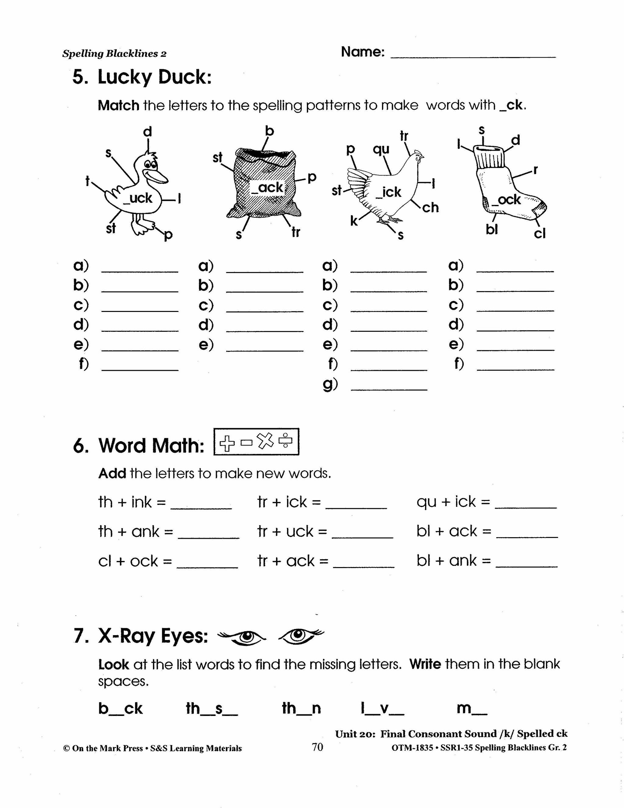 Spelling Grade 2 Worksheets - 36 Weeks - A FULL YEAR!
