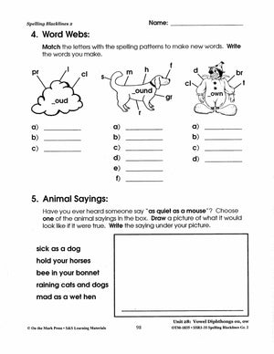 Spelling Grade 2 Worksheets - 36 Weeks - A FULL YEAR!