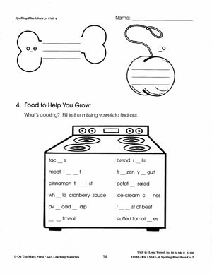 Spelling Grade 3 Worksheets - 36 Weeks - A FULL YEAR!