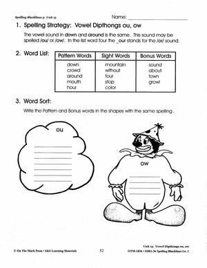 Spelling Grade 3 Worksheets - 36 Weeks - A FULL YEAR!