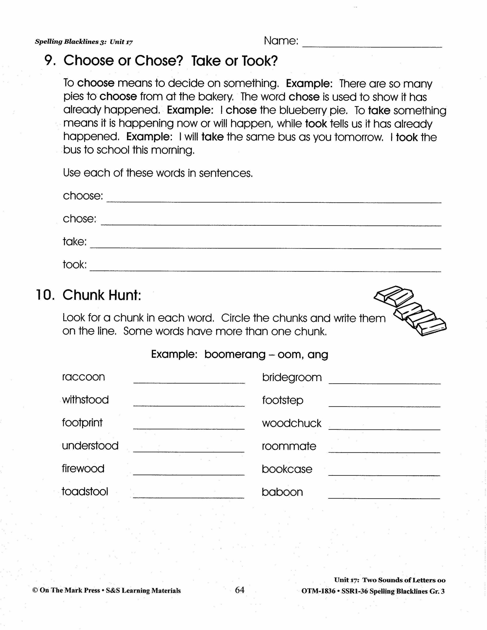 Spelling Grade 3 Worksheets - 36 Weeks - A FULL YEAR!