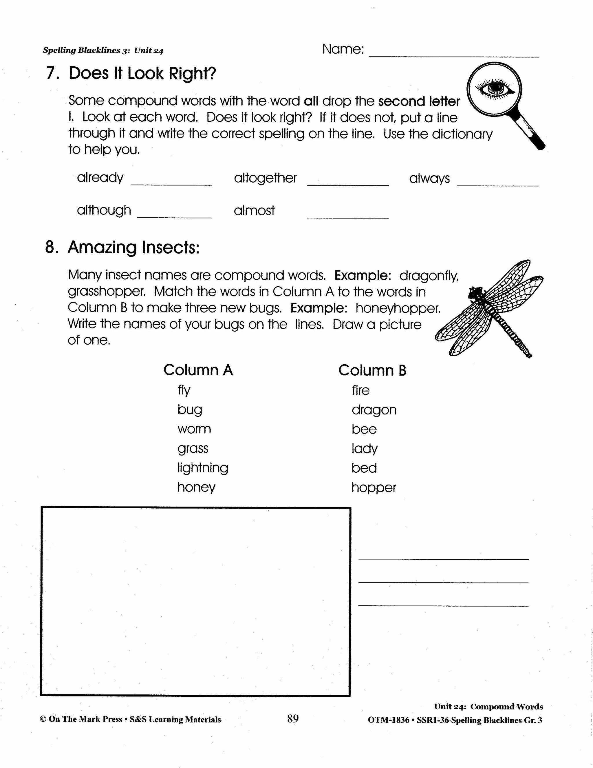 Spelling Grade 3 Worksheets - 36 Weeks - A FULL YEAR!