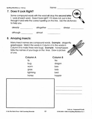 Spelling Grade 3 Worksheets - 36 Weeks - A FULL YEAR!