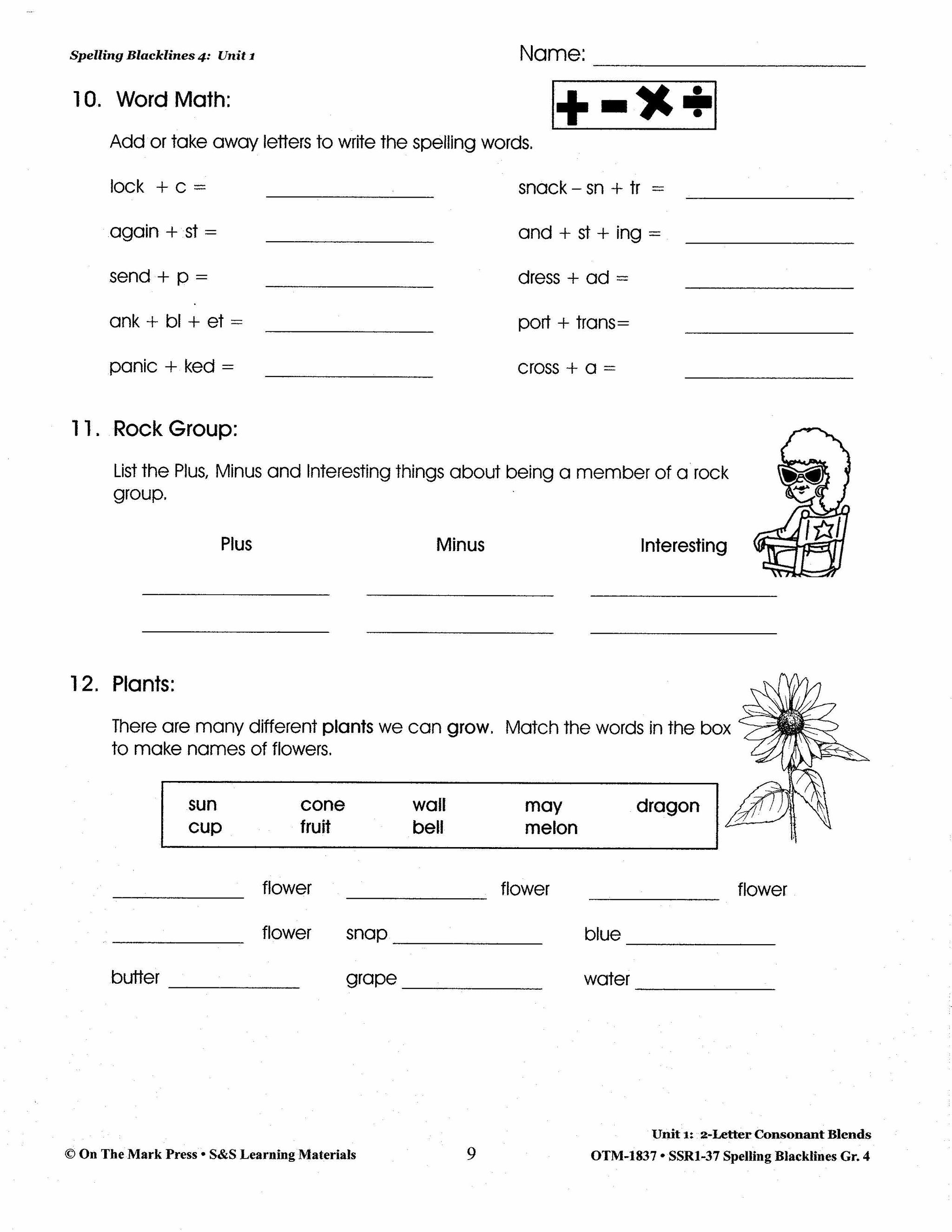 Spelling Grade 4 Worksheets - 36 Weeks - A FULL YEAR!