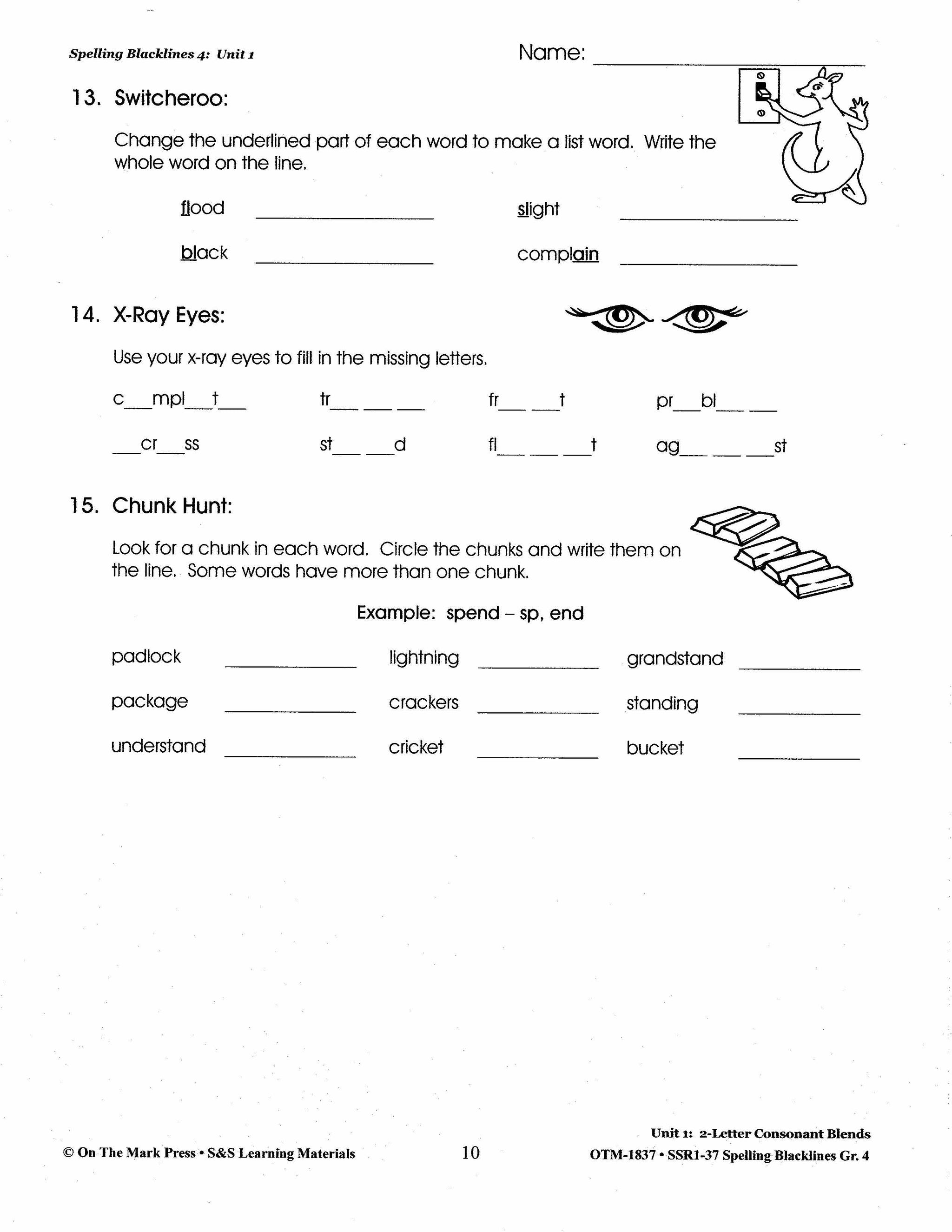 Spelling Grade 4 Worksheets - 36 Weeks - A FULL YEAR!